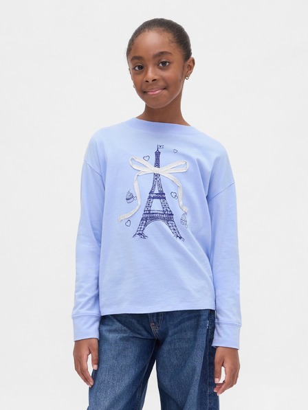 GAP Детска oversize тениска с лого Gap & Disney GAP