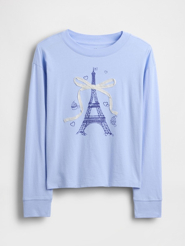 GAP Детска oversize тениска с лого Gap & Disney GAP