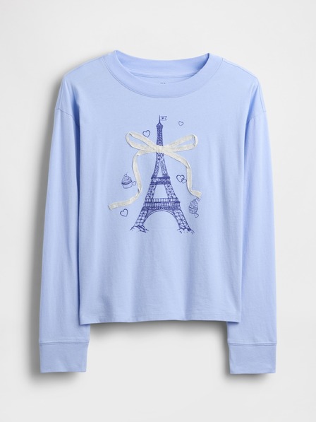 GAP Детска oversize тениска с лого Gap & Disney GAP