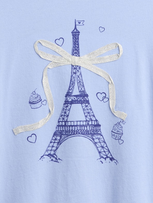 GAP Детска oversize тениска с лого Gap & Disney GAP