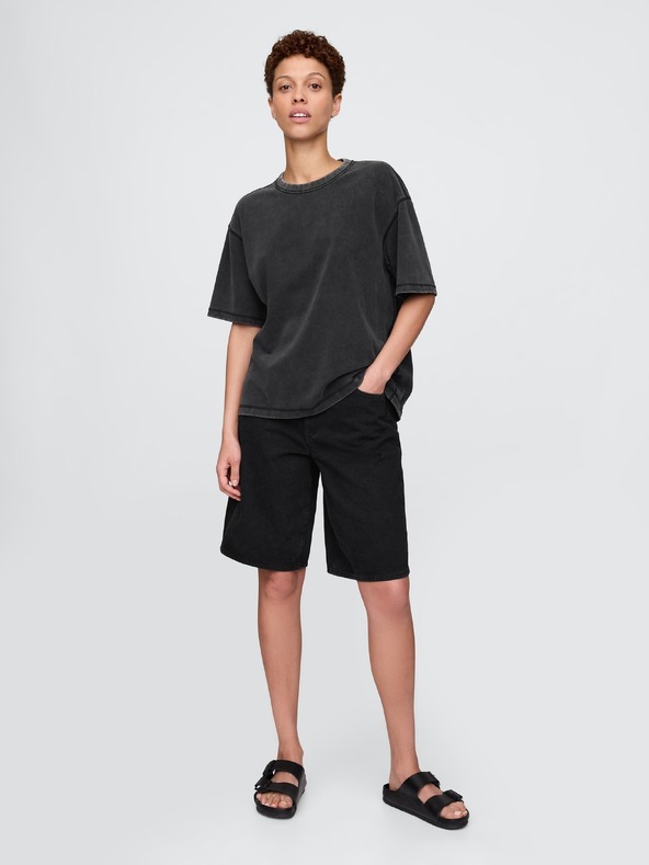 GAP Скъсена унисекс тежка тениска GAP