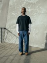 GAP Скъсена унисекс тежка тениска GAP