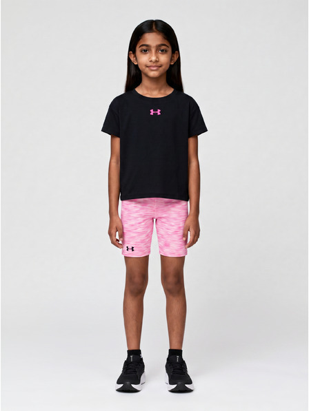 Under Armour Момичешки комплект Under Armour UA TWIST BIKE SHORT SET-BLK