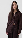 GAP Лнена oversize риза GAP