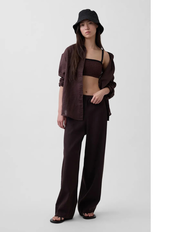 GAP Лнена oversize риза GAP
