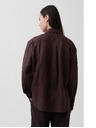GAP Лнена oversize риза GAP