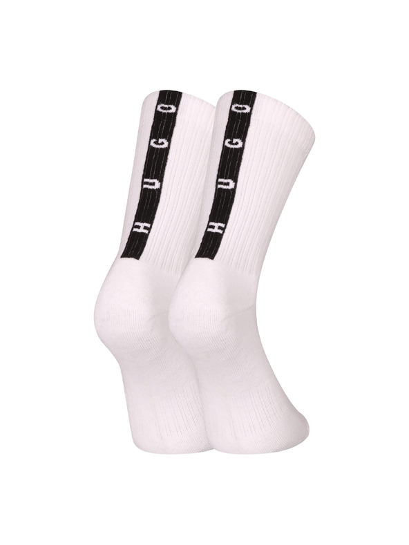 HUGO Комплект от три - HUGO високи чорапи бели