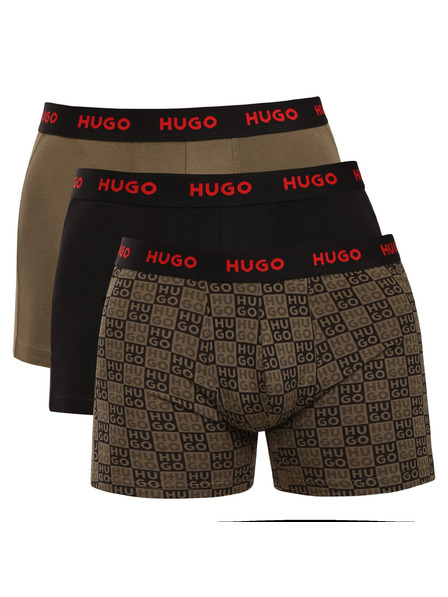 HUGO Комплект три - мъжки боксерки HUGO многоцветни