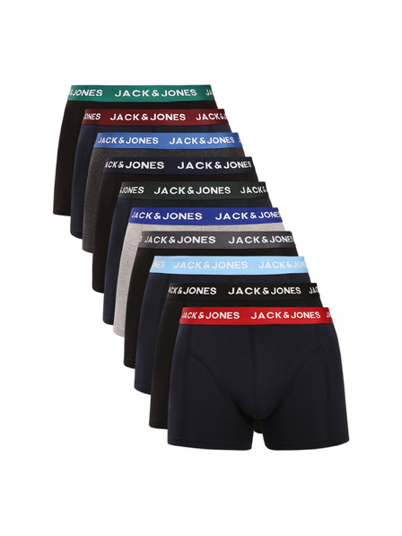 Jack & Jones Комплект от десет - мъжки боксерки Jack and Jones многоцветни (12189937-navy/black)
