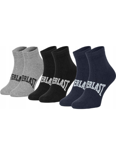 Everlast Комплект от три - чорапи Everlast до глезена многоцветни