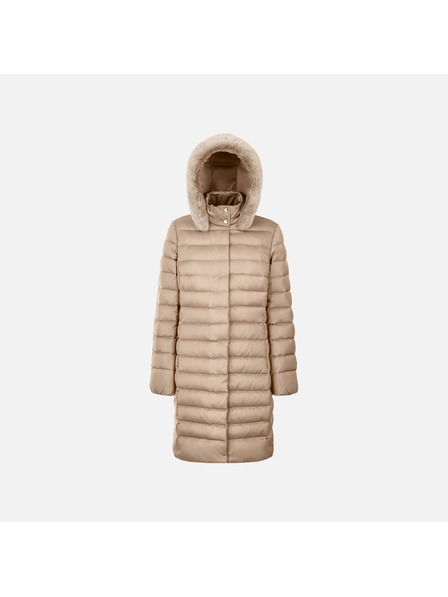 Geox Бежова дамска пухена куртка Geox Bettanie