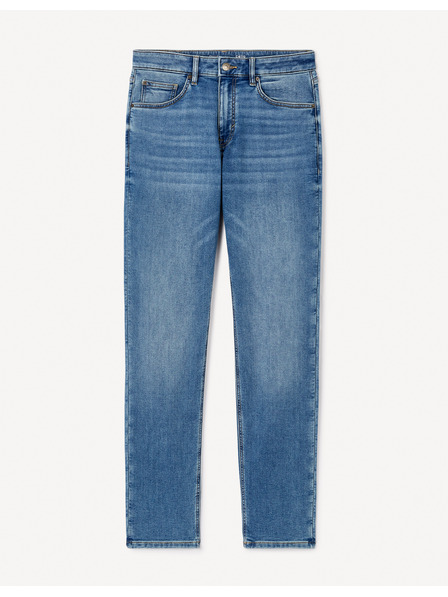 Celio Сини мъжки дънки с права кройка Celio C15 Stlmaille
