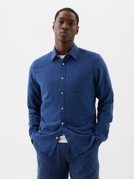 GAP Ленена риза със стандартна кройка GAP