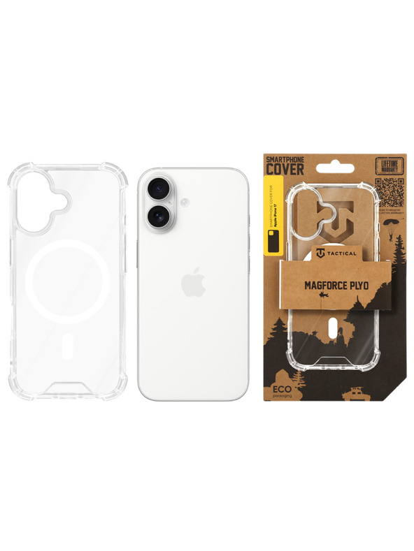 Tactical Tactical MagForce Plyo Кейс за Apple iPhone 17/iPhone 18 Прозрачен