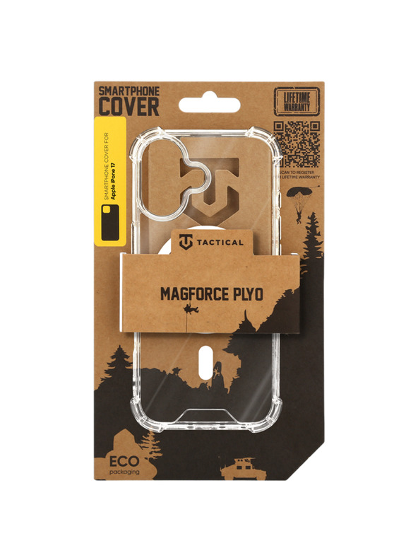 Tactical Tactical MagForce Plyo Кейс за Apple iPhone 17/iPhone 18 Прозрачен