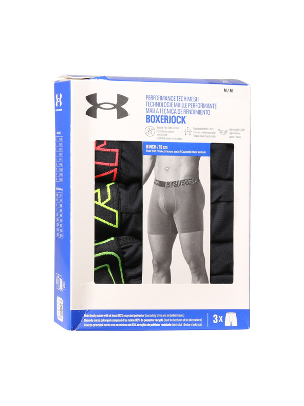 Under Armour Мъжки боксерки Under Armour M UA Perf Tech Mesh 6in (3 бр.)