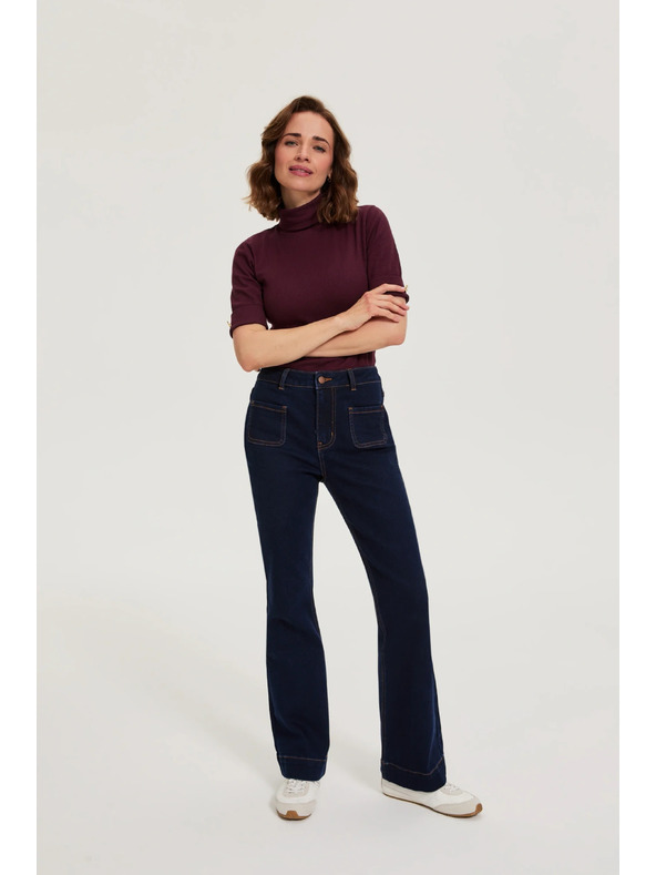Moodo Bootcut дънки тъмно синьо Moodo