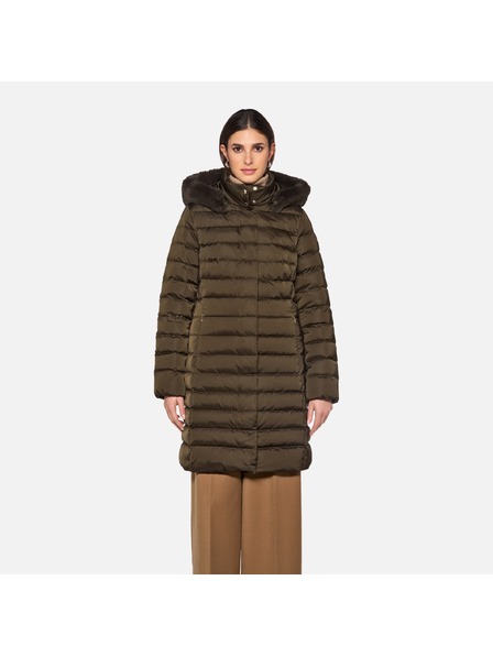 Geox Хаки дамска пухена яка Geox Bettanie