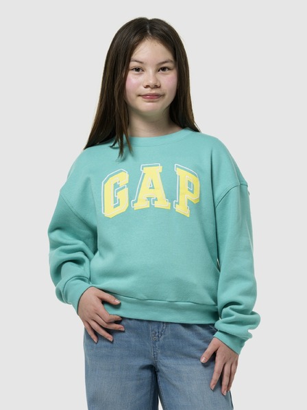 GAP Бебешки суитшърт с голям размер и лого GAP
