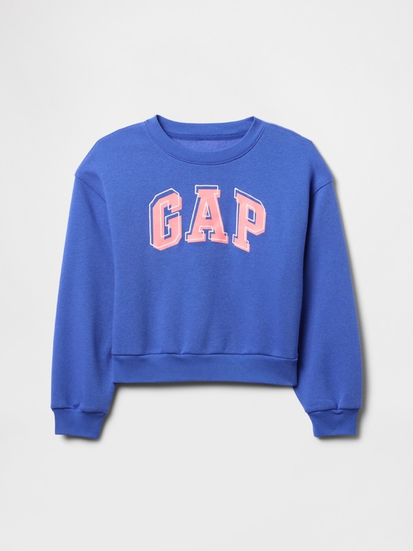 GAP Бебешки суитшърт с голям размер и лого GAP