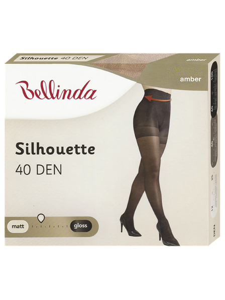 Bellinda SILHOUETTE 40 DEN - Моделиращ чорапогащник без подсилена седалка - amber