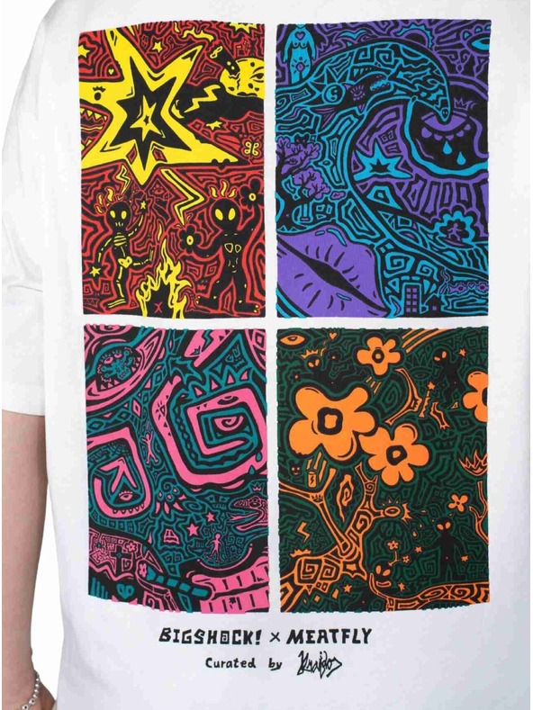 Meatfly Meatfly унисекс тричо Big Shock Linocut White