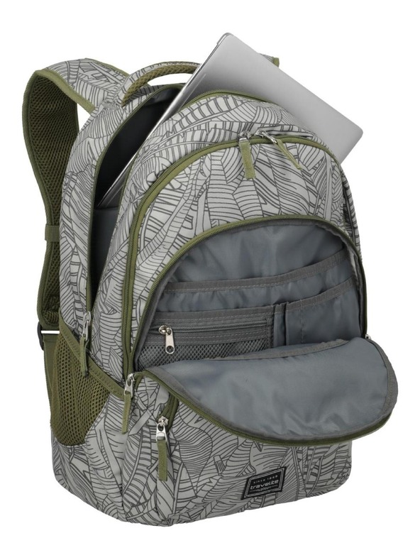 Travelite Раница Travelite Basics Backpack Print сива