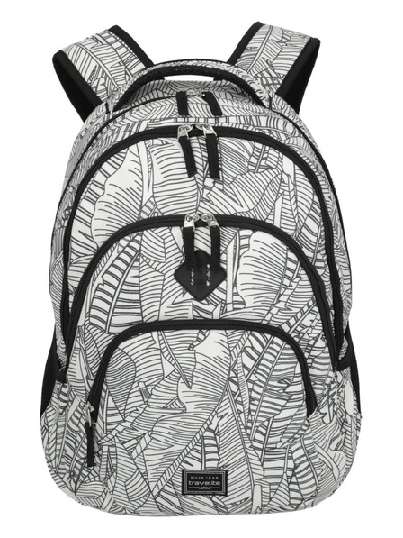 Travelite Раница Travelite Basics Backpack Print бяла