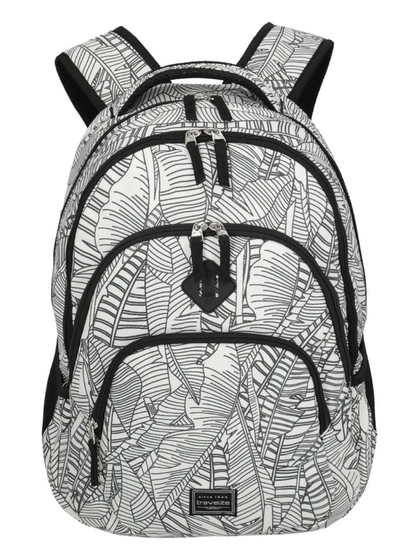 Travelite Раница Travelite Basics Backpack Print бяла