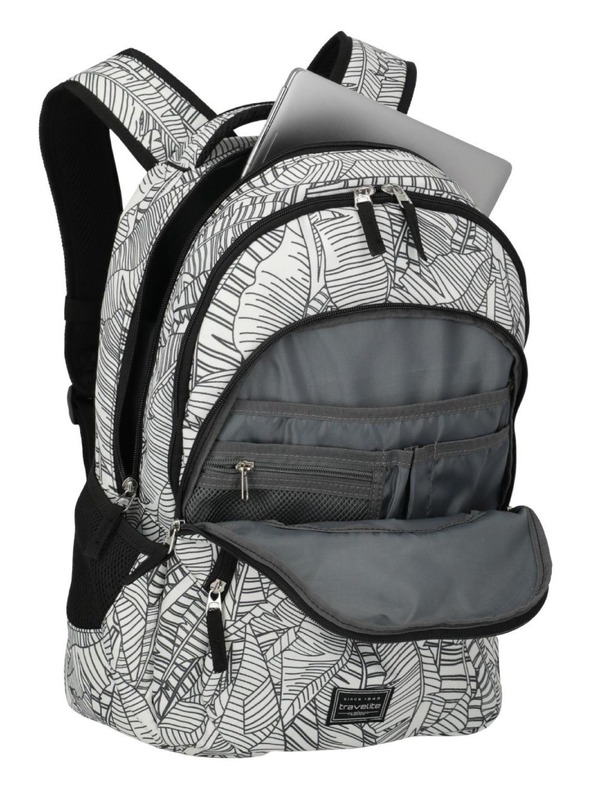 Travelite Раница Travelite Basics Backpack Print бяла