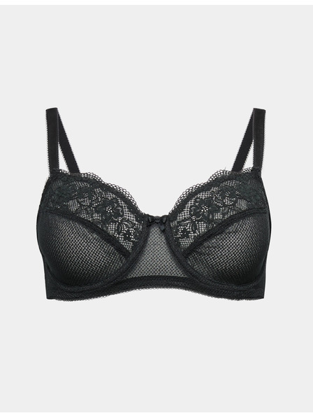 Marks & Spencer Бюстгалтер Jasmine с намаляващ ефект, костици и дантела, размер (C–H) Marks & Spencer черен