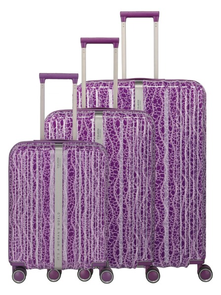 Travelite Комплект пътни куфари Travelite Lascana Edition S,M,L Plum