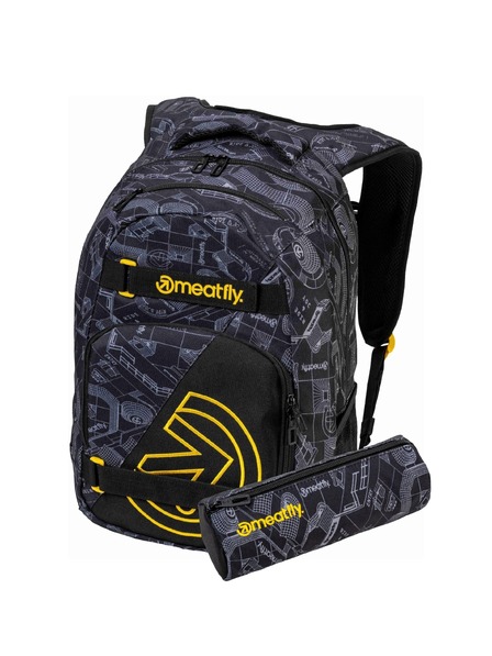 Meatfly Meatfly раница Exile Blueprint Black 24 L
