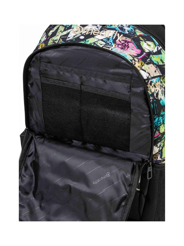 Meatfly Meatfly раница Basejumper Green Graffity 22 L