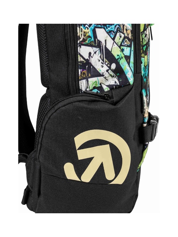 Meatfly Meatfly раница Basejumper Green Graffity 22 L