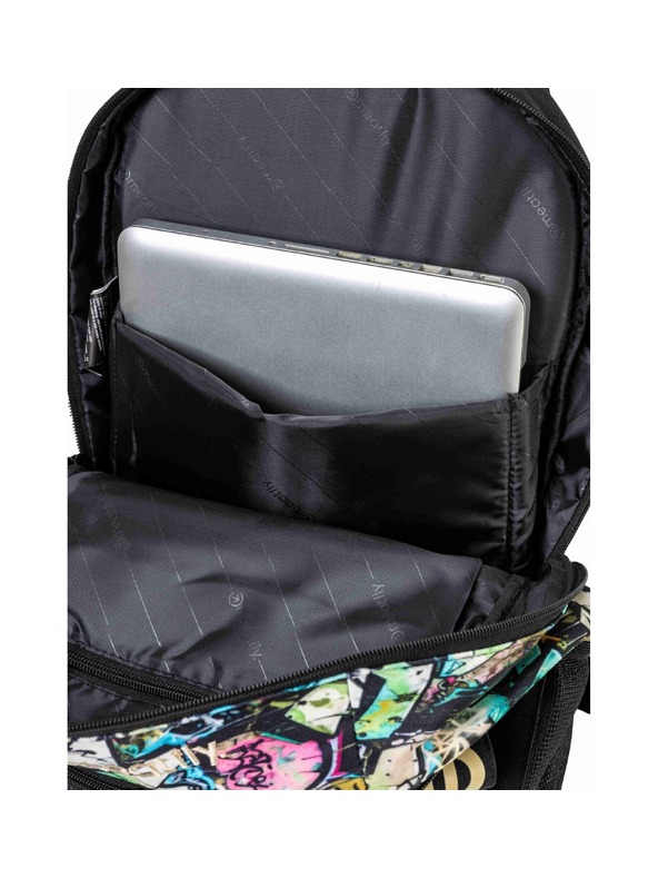 Meatfly Meatfly раница Basejumper Green Graffity 22 L