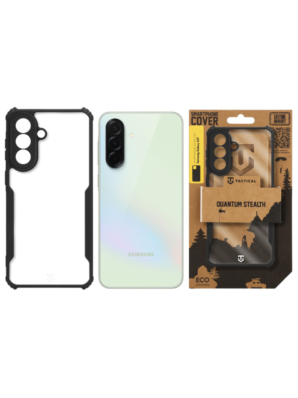 Tactical Tactical Quantum Stealth Кейс за Samsung Galaxy A37 Clear/Black