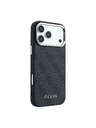Guess Guess PU Leather 4G Gold Frame MagSafe Задний чехол для iPhone 18 Pro Black