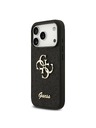 Guess Guess PU Fixed Glitter 4G Metal Logo Задний чехол для iPhone 18 Pro Black