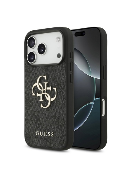 Guess Guess PU 4G Metal Logo Задний чехол для iPhone 18 Pro Grey