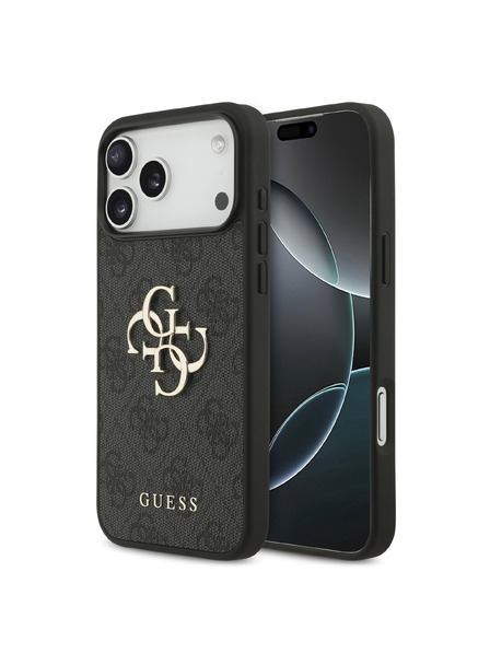 Guess Guess PU 4G Metal Logo Задний чехол для iPhone 18 Pro Max Grey