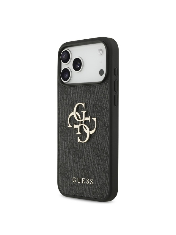 Guess Guess PU 4G Metal Logo Задний чехол для iPhone 18 Pro Max Grey