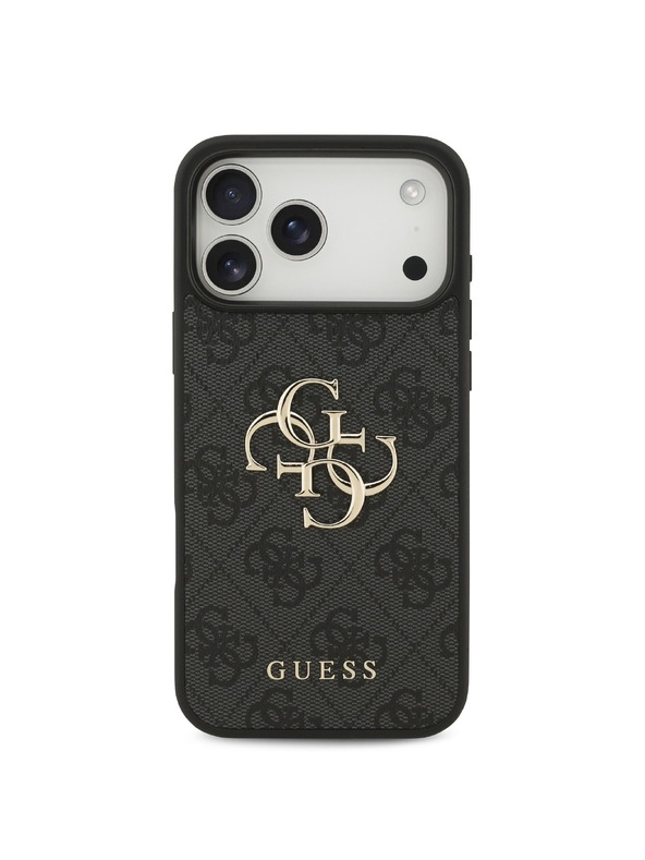 Guess Guess PU 4G Metal Logo Задний чехол для iPhone 18 Pro Max Grey