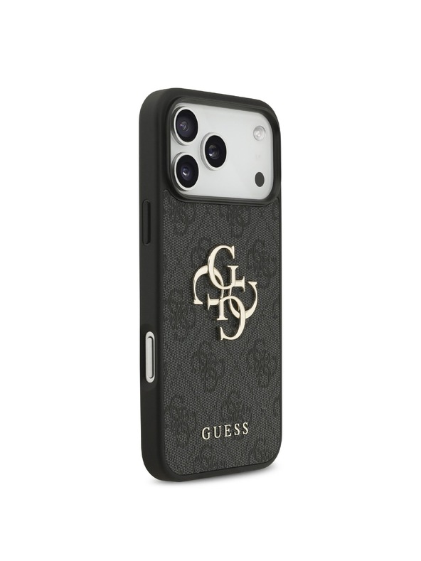 Guess Guess PU 4G Metal Logo Задний чехол для iPhone 18 Pro Max Grey