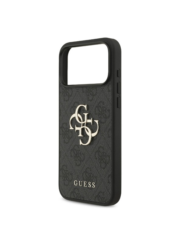 Guess Guess PU 4G Metal Logo Задний чехол для iPhone 18 Pro Max Grey