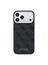 Guess Guess PU Leather 4G Gold Frame MagSafe Задний чехол для iPhone 18 Pro Max Black