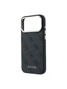 Guess Guess PU Leather 4G Gold Frame MagSafe Задний чехол для iPhone 18 Pro Max Black