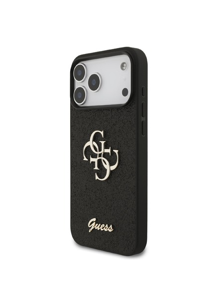 Guess Guess PU Fixed Glitter 4G Metal Logo Задний чехол для iPhone 18 Pro Max Black
