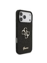 Guess Guess PU Fixed Glitter 4G Metal Logo Задний чехол для iPhone 18 Pro Max Black