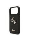 Guess Guess PU Fixed Glitter 4G Metal Logo Задний чехол для iPhone 18 Pro Max Black
